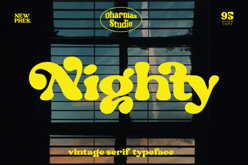 Nighty - Modern Retro Font