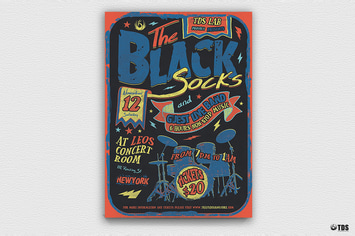 Rock Music Flyer Template