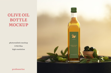 Olive Oil Bottle Mockup