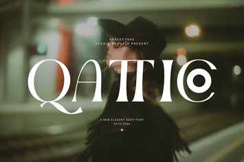 Qattico Elegant Serif Font Typeface
