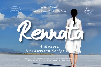 Rennata - Modern Script fonts