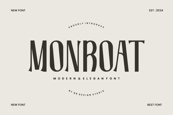 Monroat - Modern Font