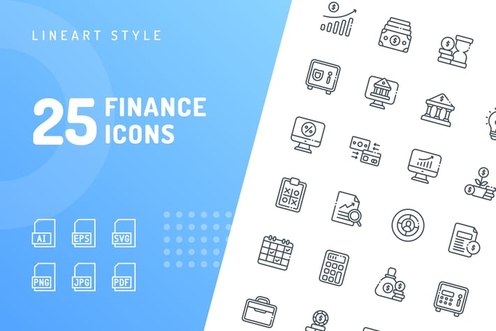 Finance Line Icons