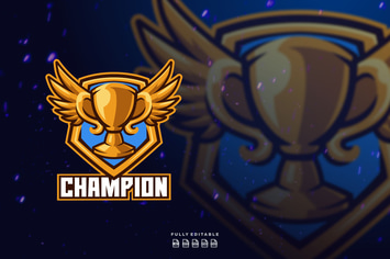 Champion Victory Winner Logo Template