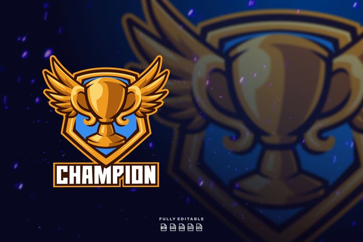 Champion Victory Winner Logo Template