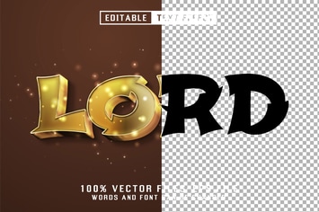 Lord Golden Text - Editable Text Effect