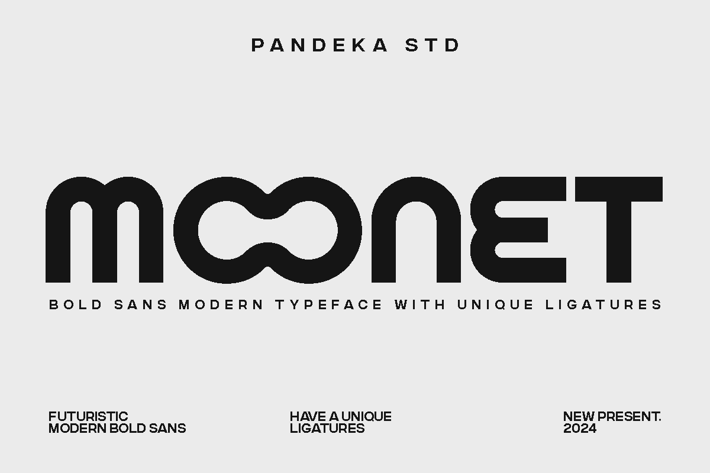 Moonet - Futuristic Modern Font