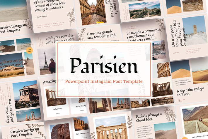 Parisien - Instagram Post Template Power Point