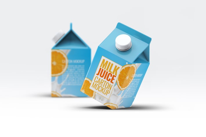 Milk or Juice Carton Mock-Up v.4