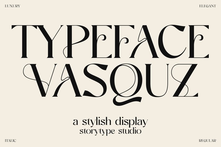Vasquz Stylish Display Font