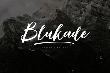 Blukade Handwritten Font