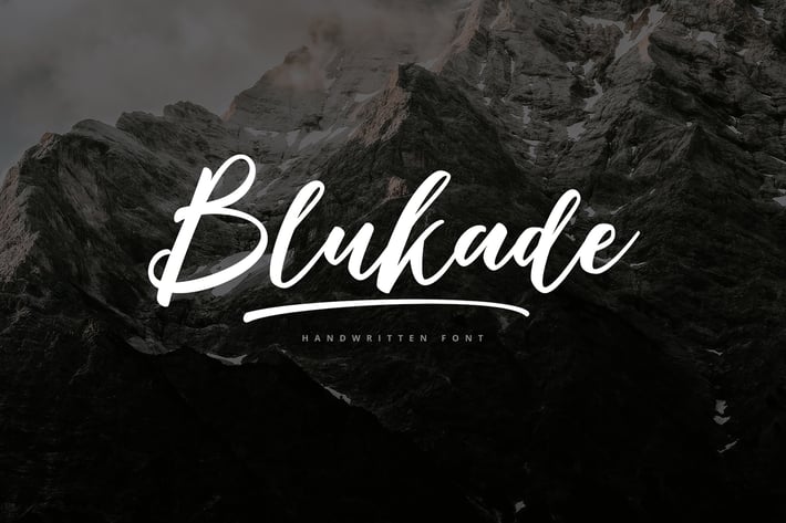 Blukade Handwritten Font