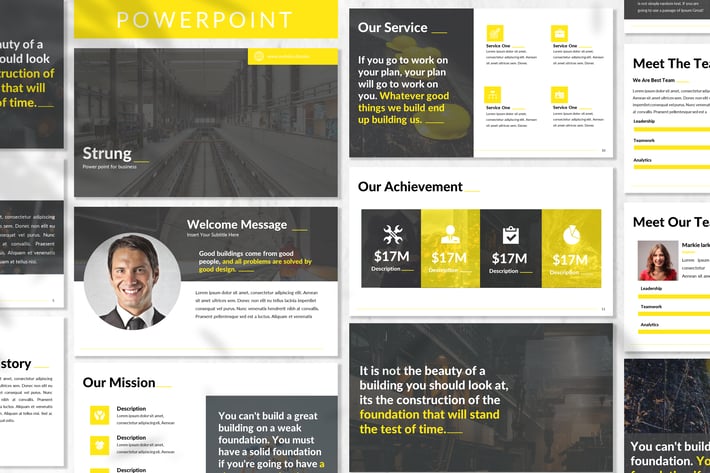 Strung - Business Powerpoint Template