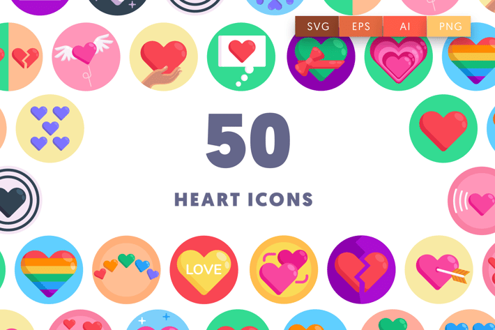 50 Heart Icons
