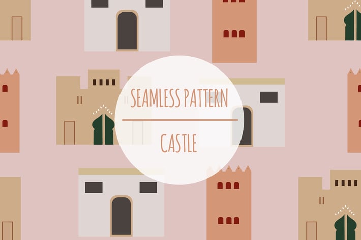 Castle – Seamless Pattern