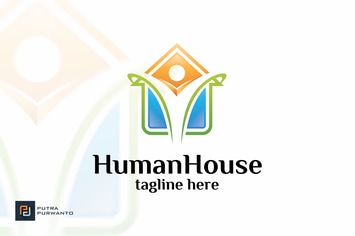 Human House - Logo Template