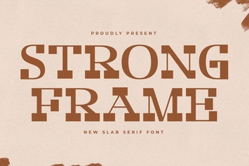 Strong Frame New Slab Serif Font