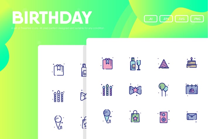 Birthday Party Icon Pack