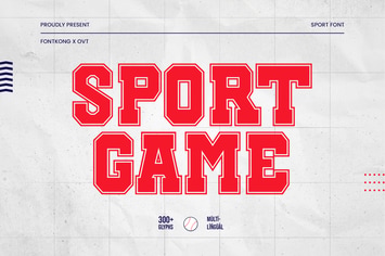 Sport Game - Sport Font