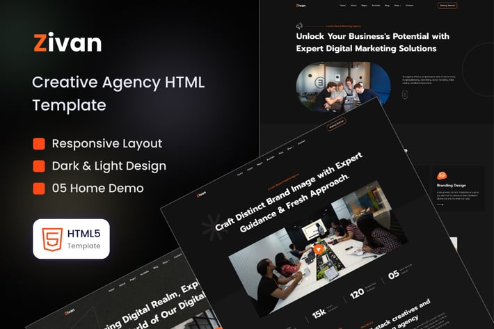 Zivan - Creative Agency Template