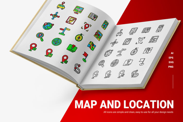 Location & Map - Icons