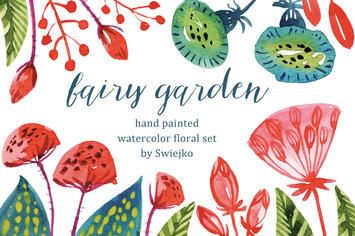 Watercolor Fairy Flowers