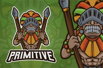 Primitive Mascot Logo