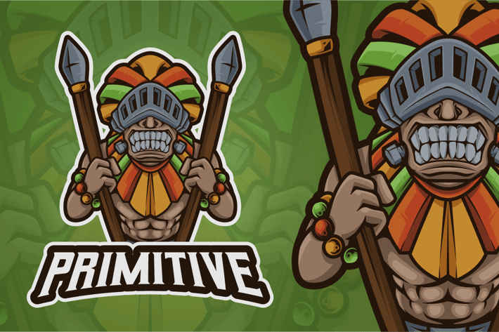 Primitive Mascot Logo