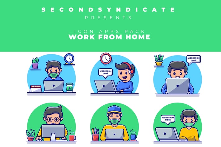 WORK FROM HOME ICON PACK