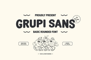 Grupi Sans - Rounded Fun with a Retro Twist