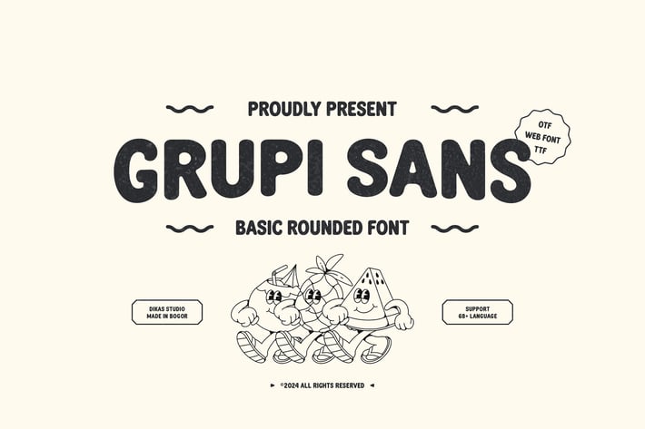 Grupi Sans - Rounded Fun with a Retro Twist