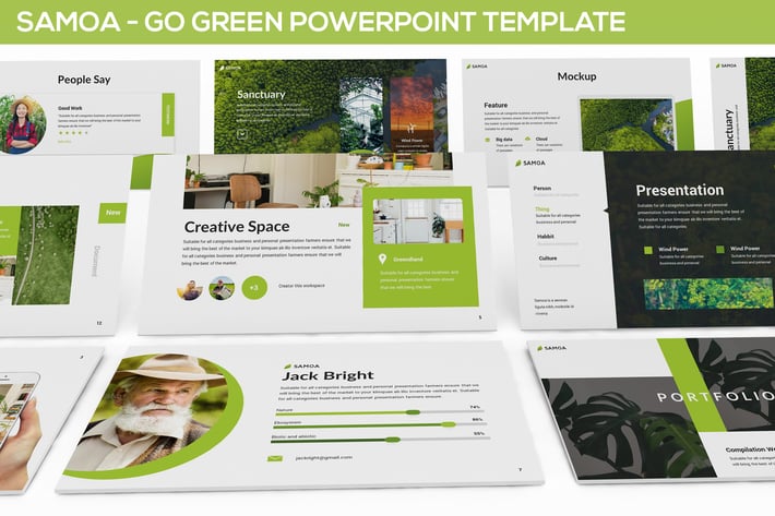 Samoa - Green Campaign Powerpoint Template