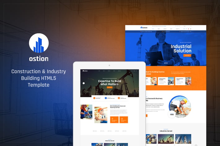 Ostion - Construction & Industry Building Template