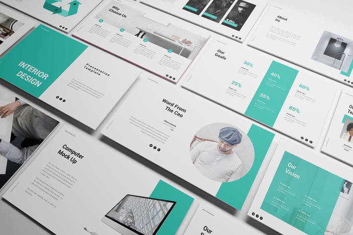 Rubix Interior Design Powerpoint Template