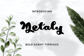 Metaly Modern Script Font