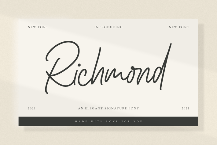 Richmond - Signature Font