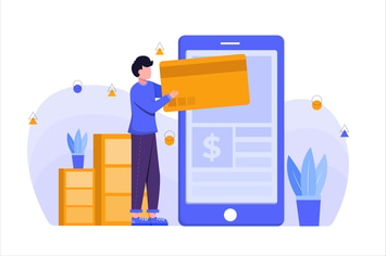 E-commerce App Flat Vector Illustration