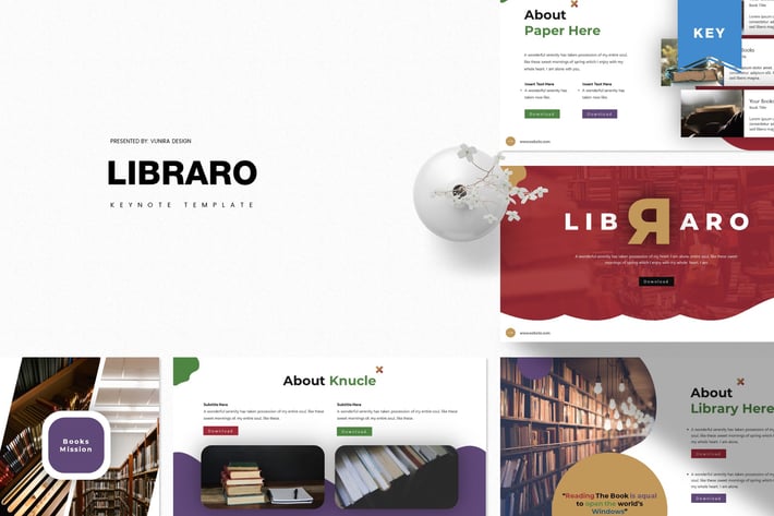 Libraro | Keynote Template