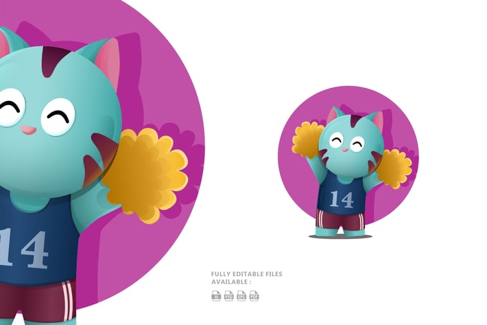 Cute Cat Illustration