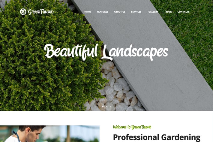  Green Thumb | Gardening & Landscaping Services WP