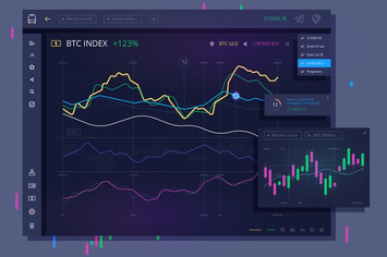 vector Trade dashboard for bitcoin