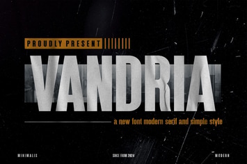 VANDRIA - Modern Condensed Sans Serif