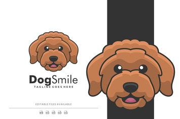 Dog Mascot Cartoon Logo