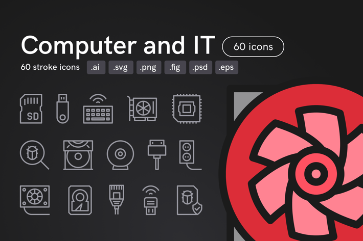 Computer and IT Icons (60 icons)