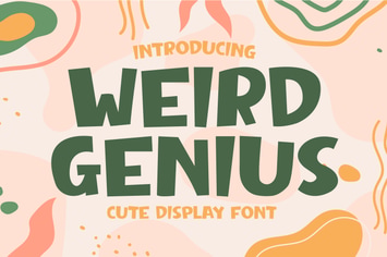 Weird Genius - Quirky Display Font