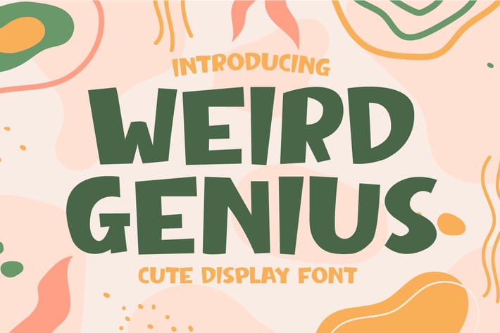 Weird Genius - Quirky Display Font