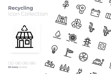 Recycling Outline Icon