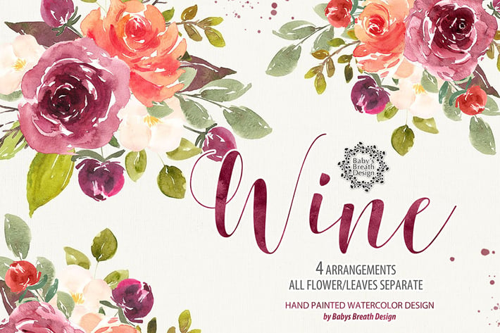 Wine floral design
