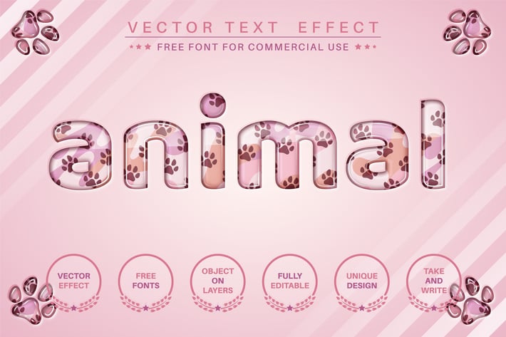 Glass animal - editable text effect, font style