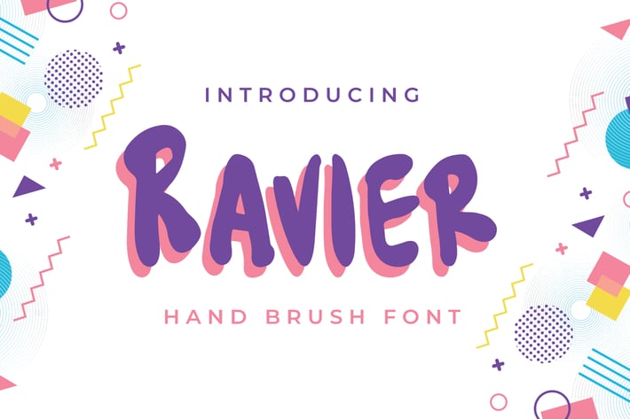 Ravier - Hand Brush Font